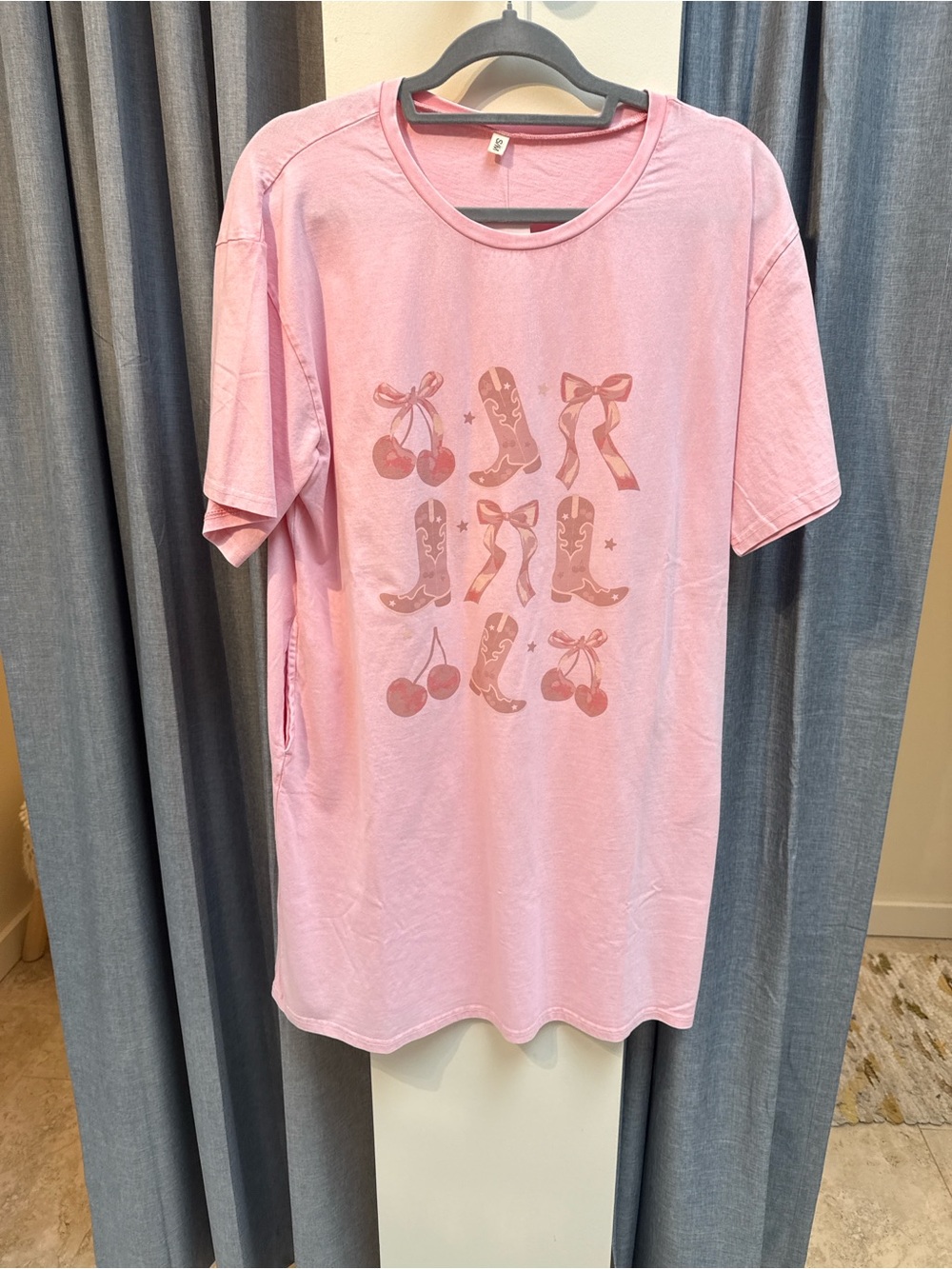 Pink Graphic Short-Sleeve Kids Tee